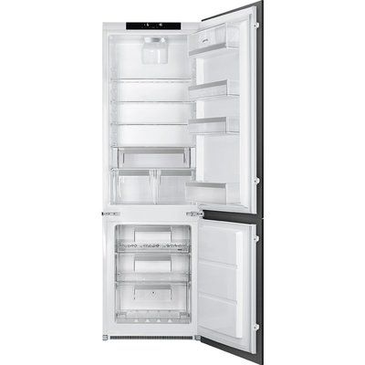 Smeg UKC7280NLD2P1 C7280NLD2P 54cm Wide Frost Free 60-40 Integrated Upright In-Column Fridge Freezer - White