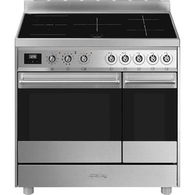 Smeg C92IPX9 90 cm Electric Induction Range Cooker - Stainless Steel