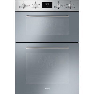 Smeg DOSF400S Cucina Multifunction Built-in Double Oven - Stainless Steel
