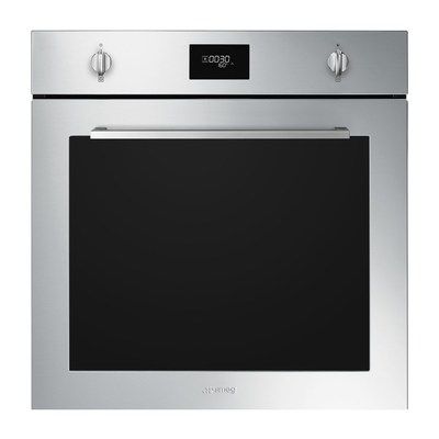 Smeg SFP6401TVX1 SFP6401TVX Cucina 60cm Multifuction Single Oven With Pyrolytic Cleaning - Stainless Steel