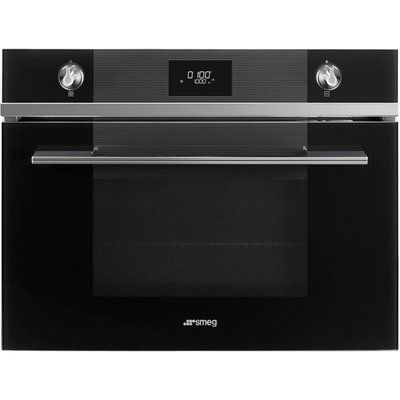 Smeg Linea SF4101MN1 Built In Microwave With Grill - Black