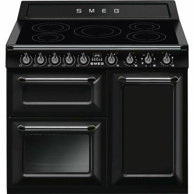 Smeg Victoria TR103IBL2 100cm Electric Range Cooker with Zone Induction Hob - Black