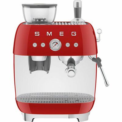 Smeg 50s Style EGF03RDUK Espresso Coffee Machine - Red