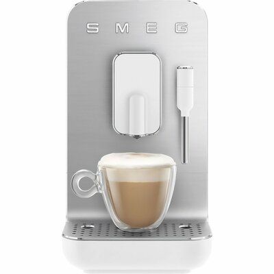 Smeg 50s Style BCC12WHMUK Espresso Coffee Machine - Matte White