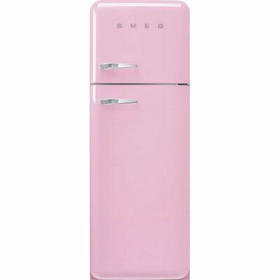 Smeg Right Hand Hinge FAB30RPK5UK 70/30 Fridge Freezer - Pastel Pink