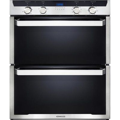 Kenwood KD1701SS-1 Electric Built-under Double Oven - Black & Stainless Steel
