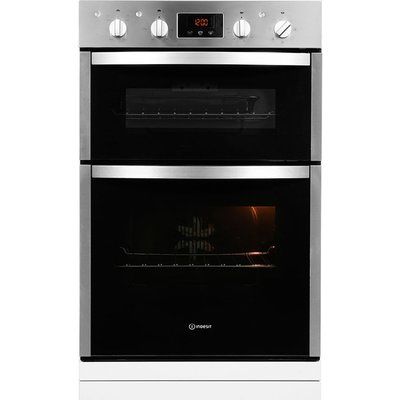 Indesit Aria DDD5340CIX Electric Double Oven - Stainless Steel