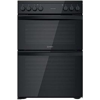 Indesit ID67V9KMB Freestanding Double Oven Electric Cooker