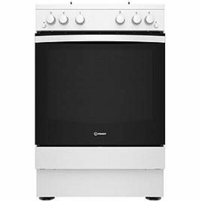 Indesit IS67G1PMWUK 60cm Single Dual Fuel Cooker With Gas Hob - White