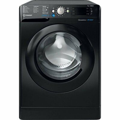 Indesit Bwe91496Xkukn 9Kg Load, 1400Rpm Spin Washing Machine - Black