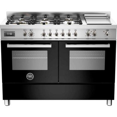 Bertazzoni PRO120-6G-MFE-D-NET Professional 120cm Dual Fuel Range Cooker With 6 Burners And Two Oven