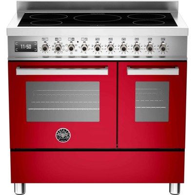 Bertazzoni PRO90-5IND-MFE-D-ROT PRO90-5I-MFE-D-ROT Professional 90cm Electric Range Cooker With 5 Zone Induction Hob