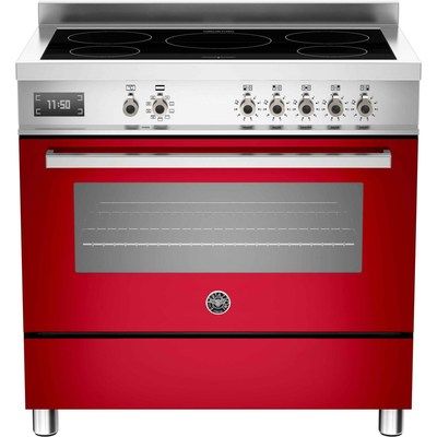 Bertazzoni PRO90-5IND-MFE-S-ROT PRO90-5I-MFE-S-ROT Professional 90cm Electric Range Cooker With 5 Zone Induction Hob