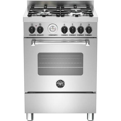 Bertazzoni Master Series MAS60-4-MFE-S-XE 60cm Dual Fuel Cooker - Stainless Steel