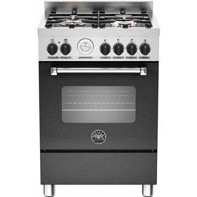 Bertazzoni MAS60-4-MFE-S-NEE Master Series 60cm Dual Fuel Cooker - Matt Black