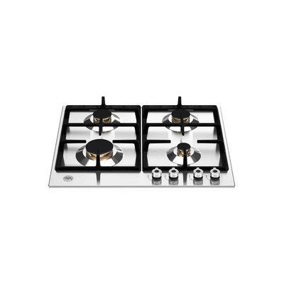 Bertazzoni P604PROX Professional 60cm Four Burner Gas Hob with Cast Iron Pan Stands - Stainless Steel