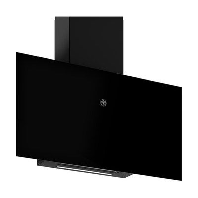 Bertazzoni KV90PRO1NA 90cm Touch Control Angled Cooker Hood - Black & Stainless Steel
