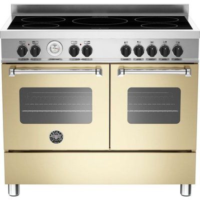 Bertazzoni Master Series MAS100-5I-MFE-D-CRE 100cm Electric Range Cooker with Induction Hob - Cream