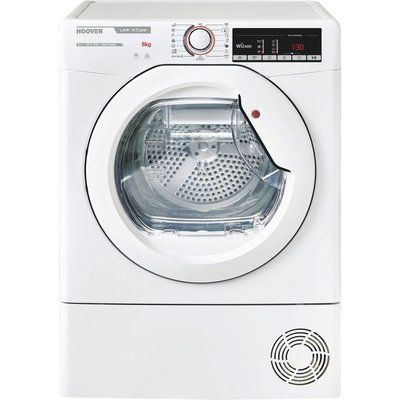 Hoover Link X Care HLX H8A2TE WiFi-enabled 8 kg Heat Pump Tumble Dryer - White 