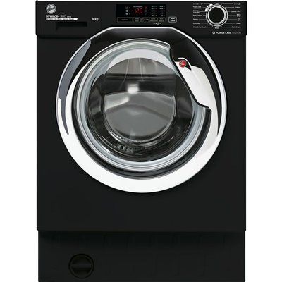 Hoover H-Wash 300 HBWS48D1ACBE Integrated 8 kg 1400 Spin Washing Machine - Black 