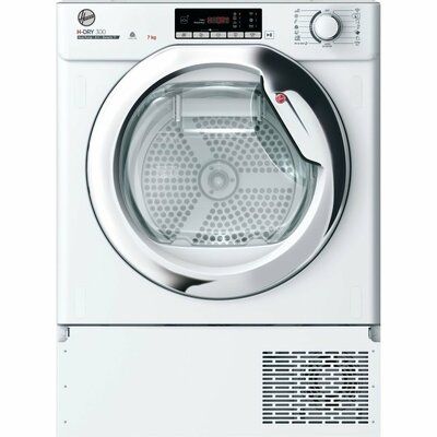 Hoover BATDH7A2TCE-80 H-Dry 300 7kg Integrated Heat Pump Tumble Dryer - White