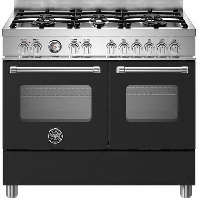 Bertazzoni Master Series MAS106L2ENEC Dual Fuel Range Cooker - Matt Black