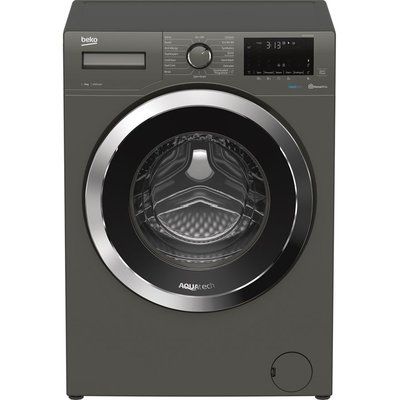 Beko Aquatech WEX94064E0G Bluetooth 9 kg 1400 Spin Washing Machine - Graphite 
