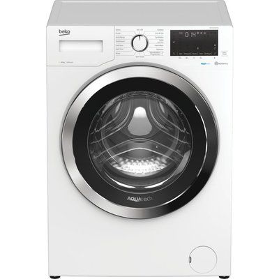 Beko AquaTech WEX104064E0W Bluetooth 10 kg 1400 Spin Washing Machine - White 