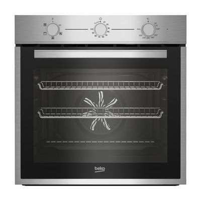 Beko 72L Electric Built-in Single Oven with Steam Cleaning - Stainless Steel