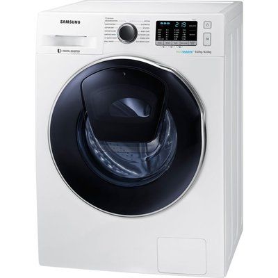 Samsung Washer Dryer ecobubble WD90K5B10OW 9 kg - White