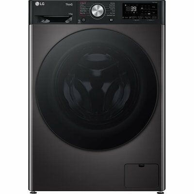 LG TurboWash F4Y711BBTN1 11kg Washing Machine - Black Metallic