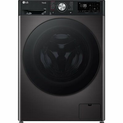 LG TurboWash 360 F4Y713BBTN1 WiFi-enabled 13 kg 1400 Spin Washing Machine - Platinum Black 