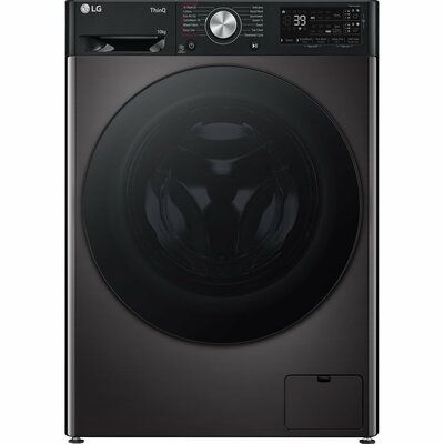 LG EZDispense F4Y710BBTA1 10kg Washing Machine - Black Metallic