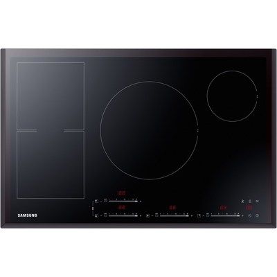 Samsung NZ84F7NC6AB 80cm 3-4 Zone Induction Hob With AnyPlace Zone - Black