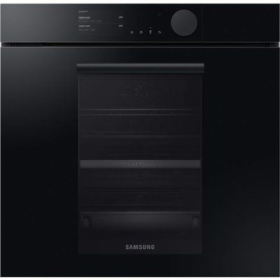 Samsung Infinite NV75T8979RK Wifi Connected Built In Electric Single Oven with added Steam Function - Onyx Black