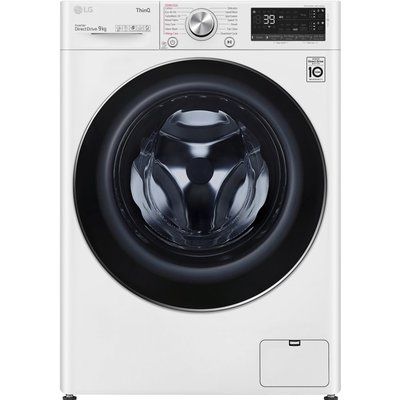 LG TurboWash 360 with AIDD V9 F6V909WTSA WiFi-enabled 9 kg 1600 Spin Washing Machine - White 
