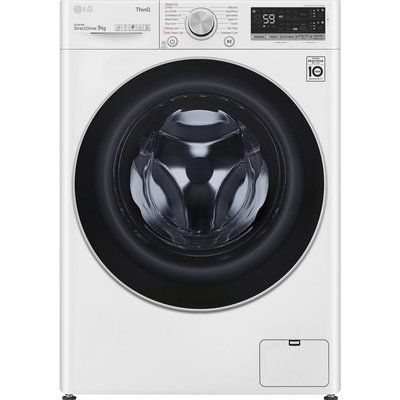 LG EZDispense TurboWash with AI DD V7 F4V709WTSA WiFi-enabled 9 kg 1400 Spin Washing Machine - White 