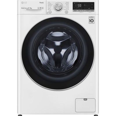LG TurboWash with AI DD V6 FWV686WTE WiFi-enabled 8 kg Washer Dryer - White 