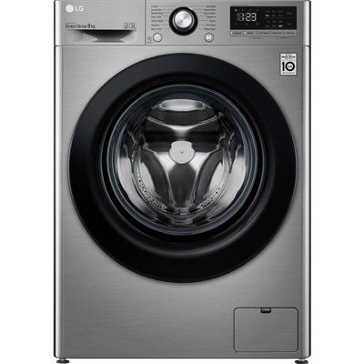 LG AI DD V3 F4V309SNE 9 kg 1400 Spin Washing Machine - Graphite 