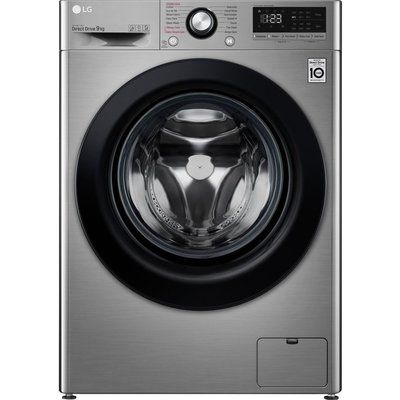 LG AI DD V3 F4V309SSE 9 kg 1400 Spin Washing Machine - Graphite 