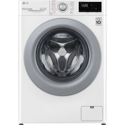 LG AI DD V3 F4V309WSE 9 kg 1400 Spin Washing Machine - White 