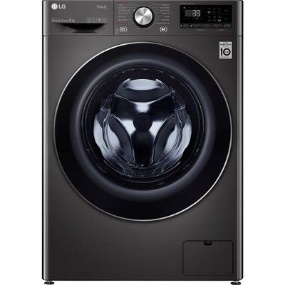 LG TurboWash 360 with AI DD V10 F6V1009BTSE WiFi-enabled 9 kg 1600 Spin Washing Machine - Black 