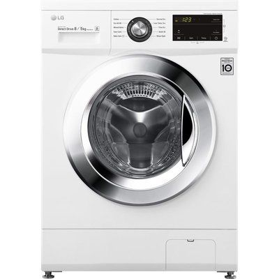 LG Direct Drive FWMT85WE 8 kg Washer Dryer - White 
