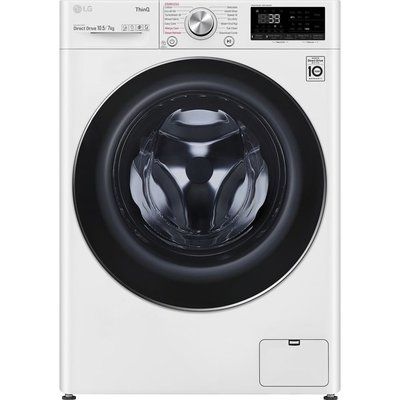 LG TurboWash 360 with AI DD V9 FWV917WTSE WiFi-enabled 10.5 kg Washer Dryer - White 