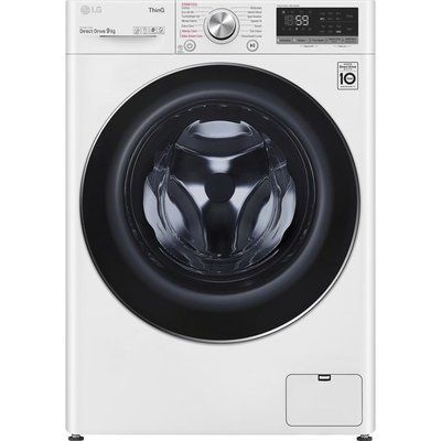 LG TurboWash with AI DD V7 F4V709WTSE WiFi-enabled 9 kg 1400 Spin Washing Machine - White 