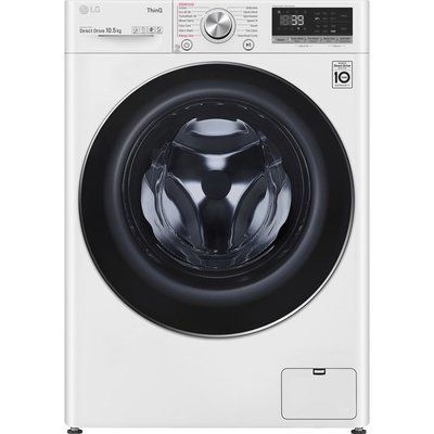 LG TurboWash 360 with AI DD V9 F4V910WTSE WiFi-enabled 10.5 kg 1400 Spin Washing Machine - White 