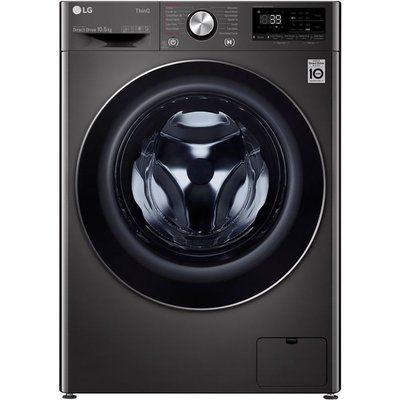 LG TurboWash 360 with AI DD V9 F4V910BTSE WiFi-enabled 10.5 kg 1400 Spin Washing Machine - Black 