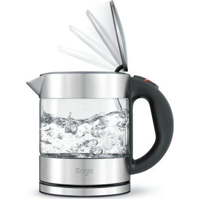 Sage Compact Pure BKE395UK Jug Kettle - Stainless Steel & Glass 