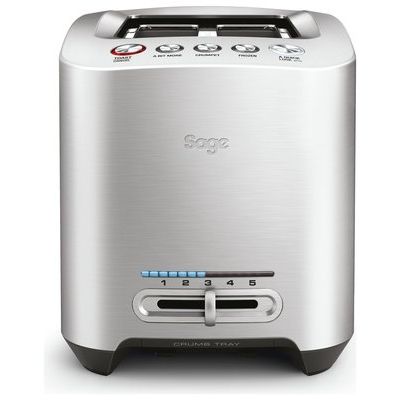 Sage BTA825UK The Smart 2 Slice Toaster - Stainless Steel