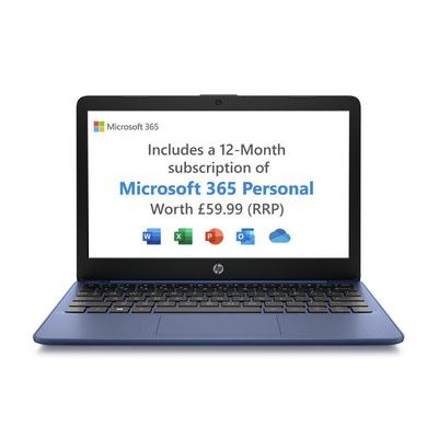 HP Stream 11.6" Celeron 2GB 32GB Cloudbook - Blue